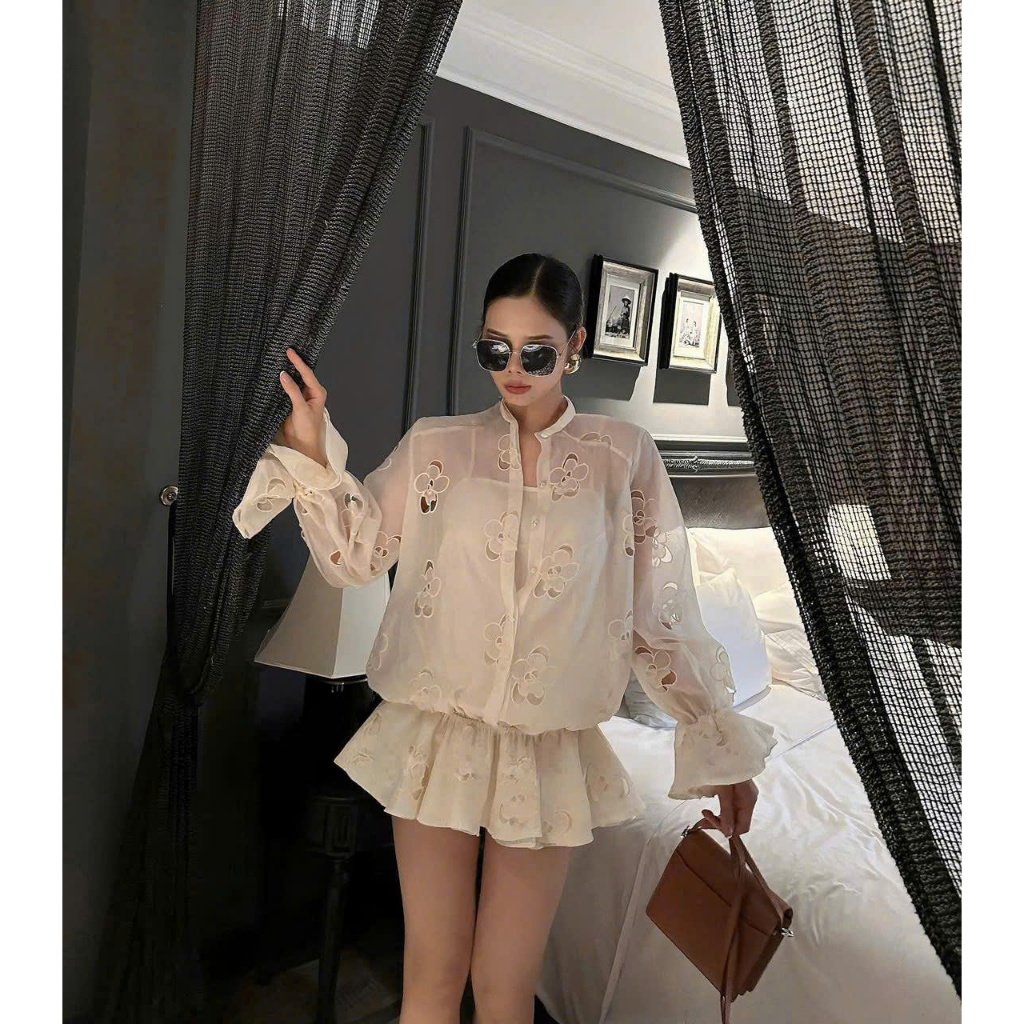 S95 SET BIGSIZE FLORAL DRESS จาก BBD พร้อมกางเกง
