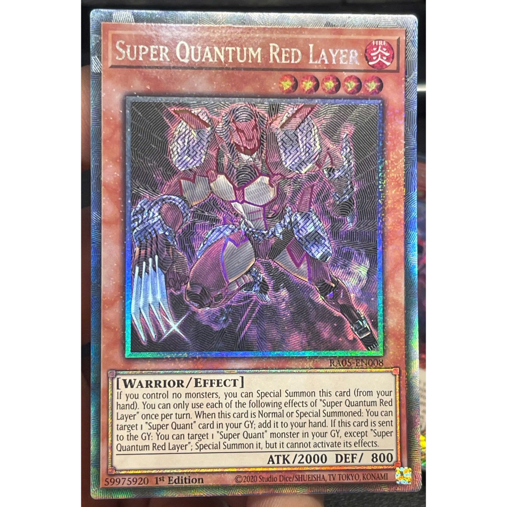[KW2 Yugioh] [EN-UK] การ์ด RA05-EN008 Super Quantum Red Layer - Collector Rare