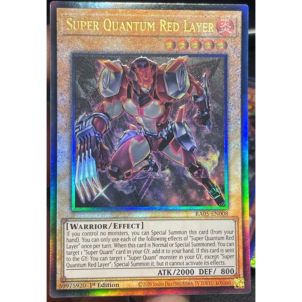 [KW2 Yugioh] [EN-UK] การ์ด RA05-EN008 Super Quantum Red Layer - สุดยอดหายาก