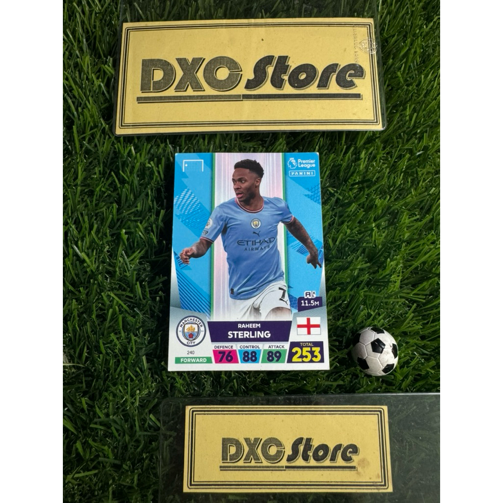[ ของแท้ ] - PANINI ADRENALYN XL PREMIER LEAGUE 2023 - RAHEEM STERLING (MANCHESTER CITY)