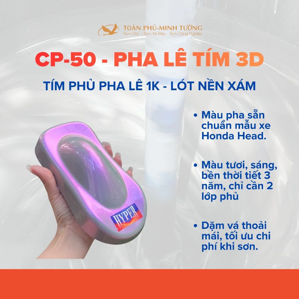 สีคริสตัลม่วงชมพู (รหัส : CP-25, CP-50) - 500ML - 1L