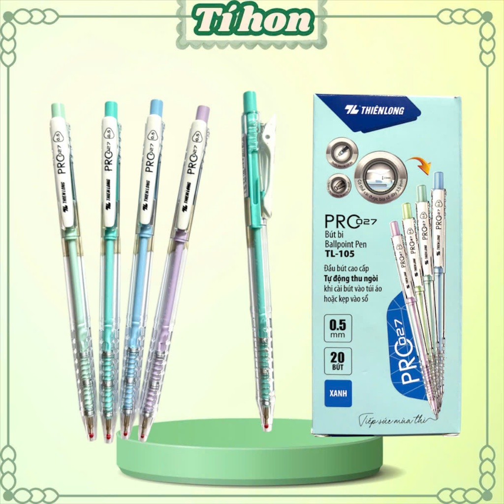 Combo 5/10/20 Thien Long ปากกาลูกลื่น TL-105 (รุ่น PRO TL-027)