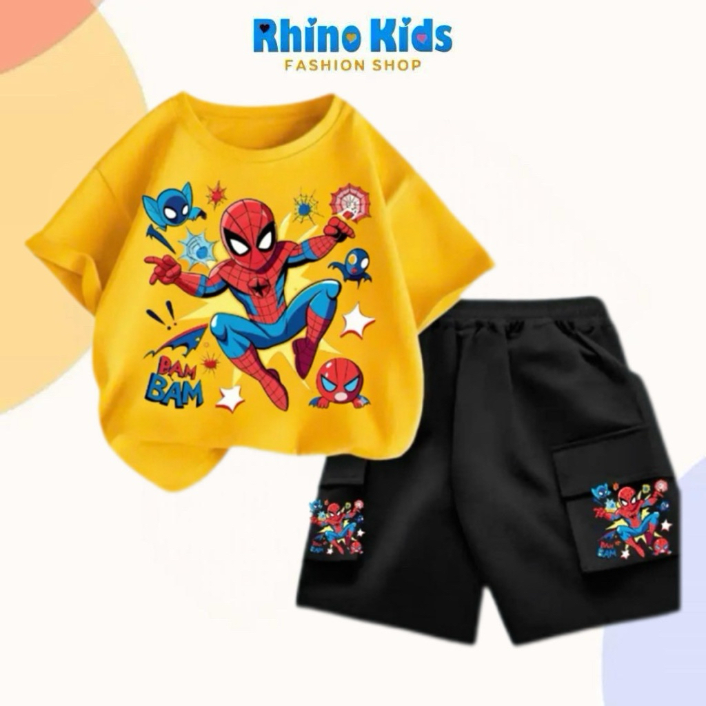 RHINO KIDS FASHION SHOP _ ชุดเด็กทารกผ้าฝ้าย 4 ทิศทาง Superhero - DH404