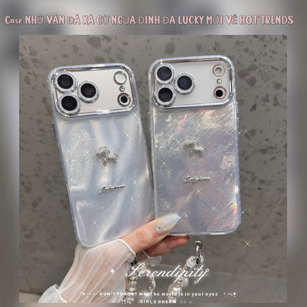 Lucky Luxury Lucky Mother of Pearl Horse iPhone Case - Sunny Case