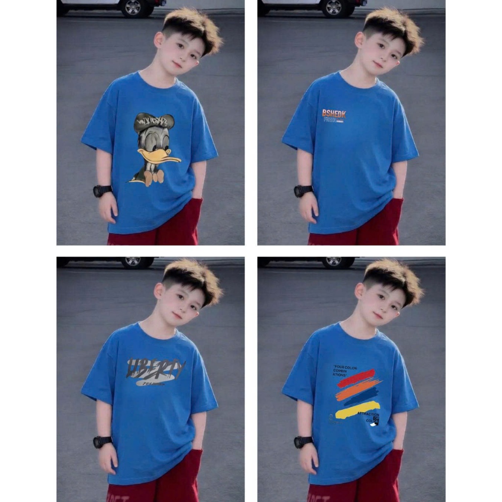 เสื้อยืดฤดูร้อนสําหรับผู้ชายและผู้หญิงพิมพ์ลาย PATTERNS IN COOL COTTON AO32