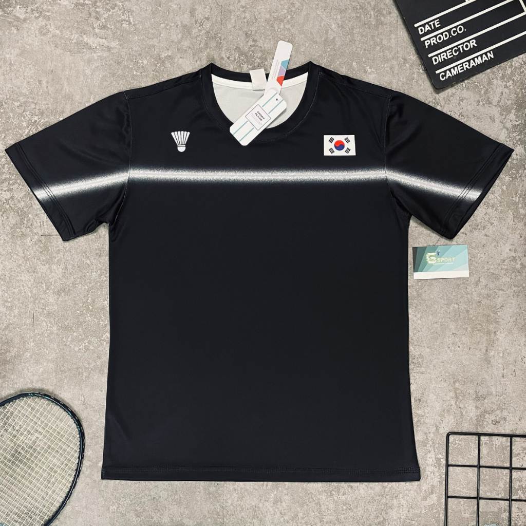 เสื้อแบดมินตันทีมชาติเกาหลี ดาฮา สําหรับผู้ชายและผู้หญิง 2026 ผ้าเย็น ดีไซน์เรียบง่าย การพิมพ์และเย็บคม
