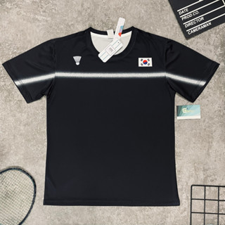 โยเน็กซ์ 2026 เสื้อแบดมินตันทีมชาติเกาหลี สีดํา ดาฮา ผ้าเย็น…
