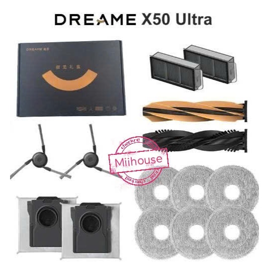 ชุดอุปกรณ์เสริม 14 ชิ้นสําหรับ Dreame X50 Ultra, X50 Master, Dreame L40s ultra, X50 Pro ultra เครื่อ