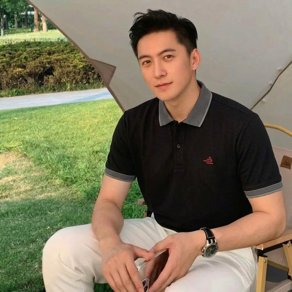 ENILO PLS-071 เสื้อโปโลผู้ชายคอปกลายทาง ผ้า PolyCool สุดเท่ ฟอร์มคลาสสิคเรียบหรู