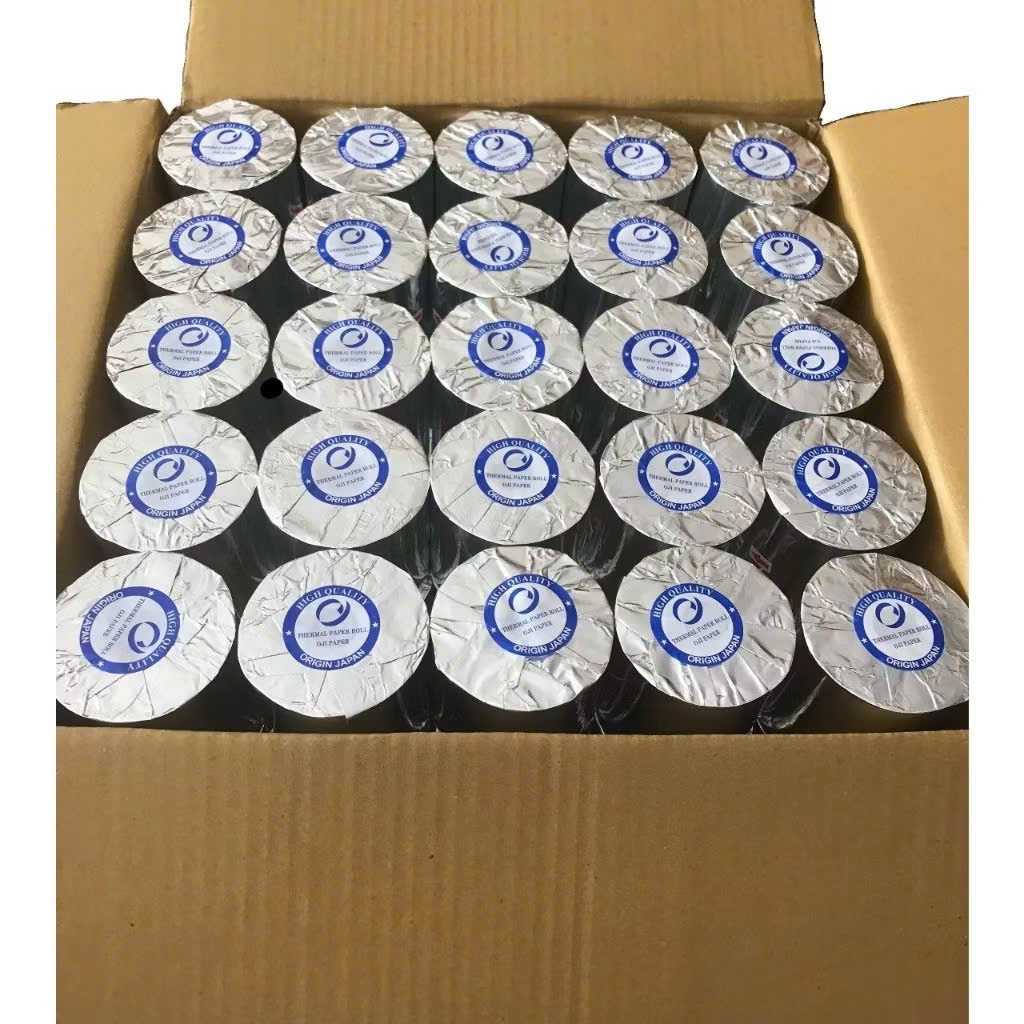 [กล่อง 50 ม้วน] INVOICE PRINTING PAPER K80 K80*65 BILL PRINTING PAPER K80MM THERMAL PAPER SALES PRIN