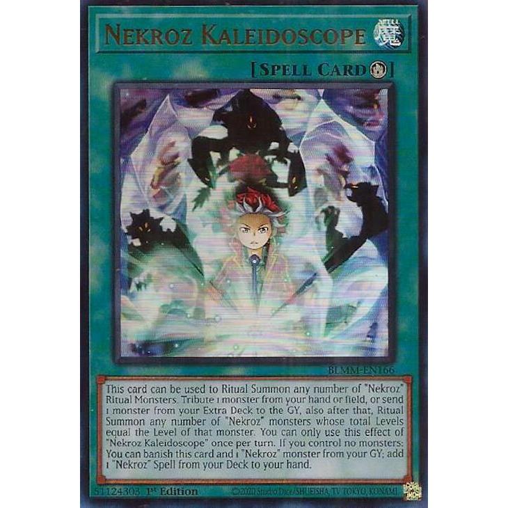 การ์ด YuGiOh รหัส BLMM-EN166 - Nekroz Kaleidoscope - Spell - Ultra Rare