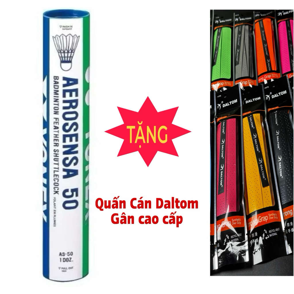 กล่องแบดมินตัน Yonex AS50 12 ลูก พร้อมห่อ Daltom คุณภาพสูง