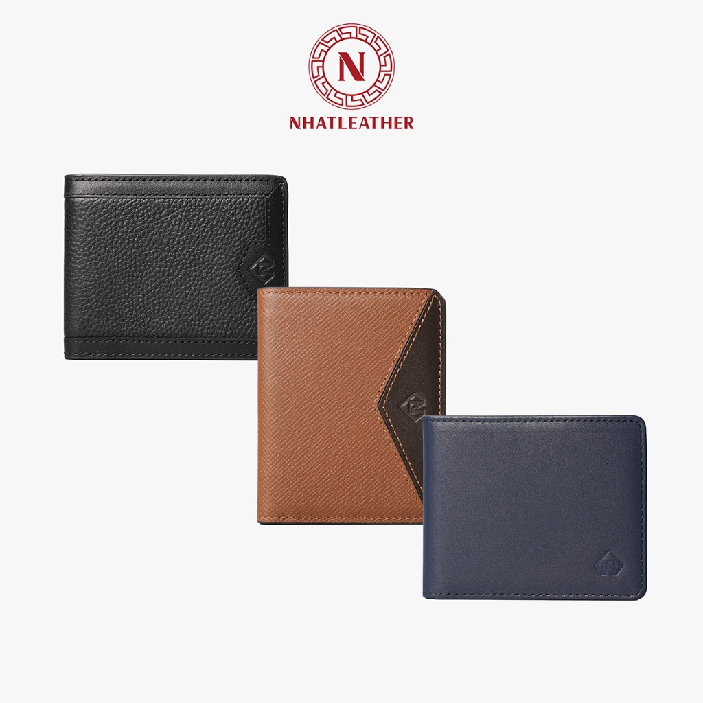 [OUTLET] กระเป๋าสตางค์หนังผู้ชาย NHATLEATHER - กระเป๋าสตางค์หนังวัวแท้ - กระเป๋าสตางค์หนังขนาดกะทัดร