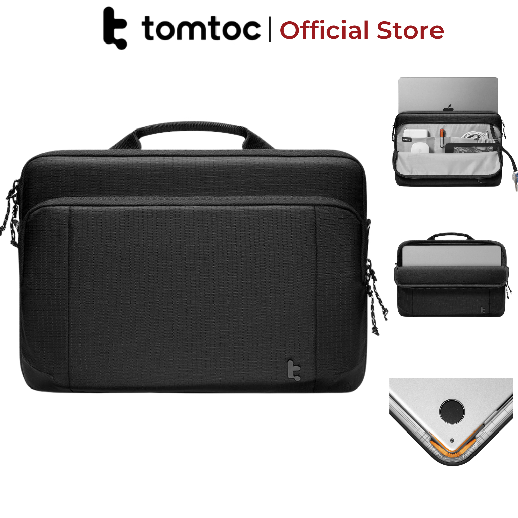 กระเป๋ากันกระแทกของแท้สําหรับ Macbook/Laptop Tomtoc Essence- A34 ขนาด 13/13.6/14/16 นิ้ว ป้องกันได้ด