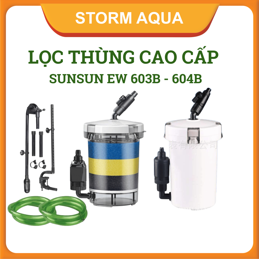 Sunsun Ew 603B - 604B ไส้กรองลํากล้อง - สําหรับตู้ปลา