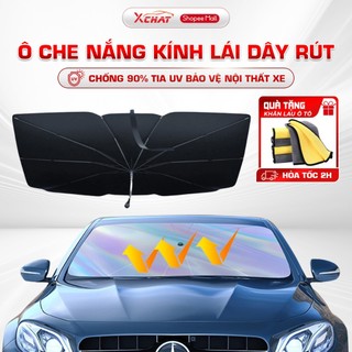 Ô che nắng kính lái ô tô XCHAT phiên bản mới dây rút chống nắng , chống tia UV - Lỗi 1 đổi 1