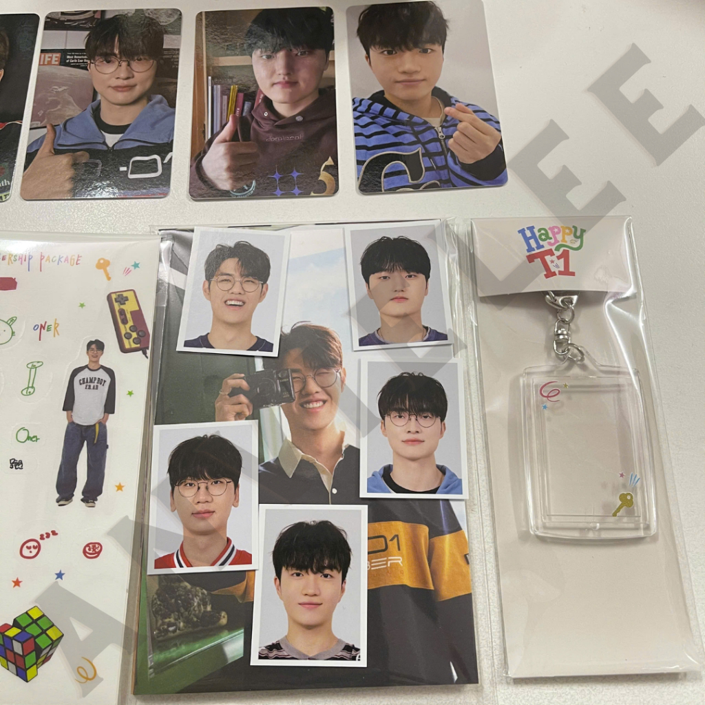 การ์ดมุมกลม T1 Happy package Faker Oner Dran Peyz Keria 2026