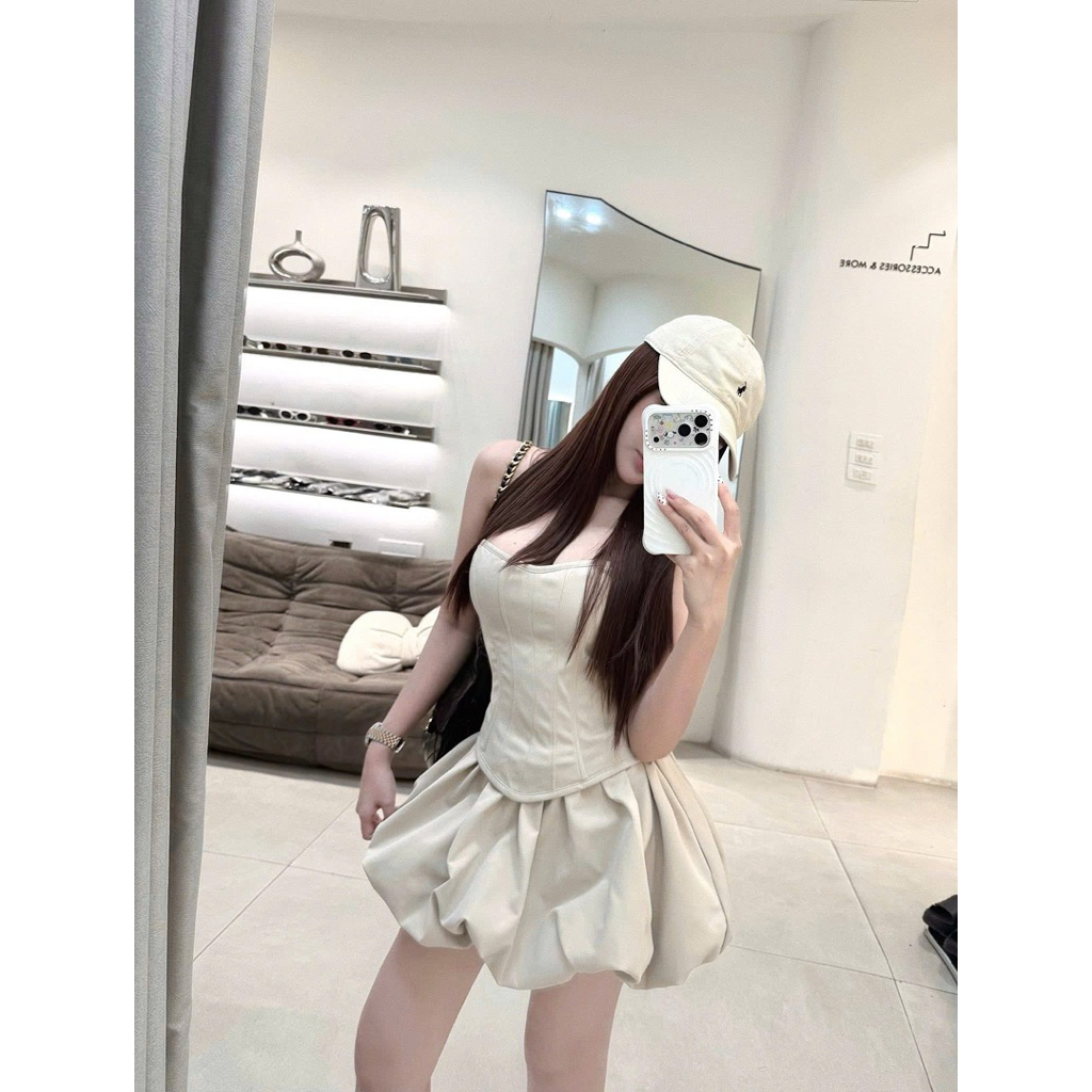 MPB Khaki Cup Bustier Dress[Ready]