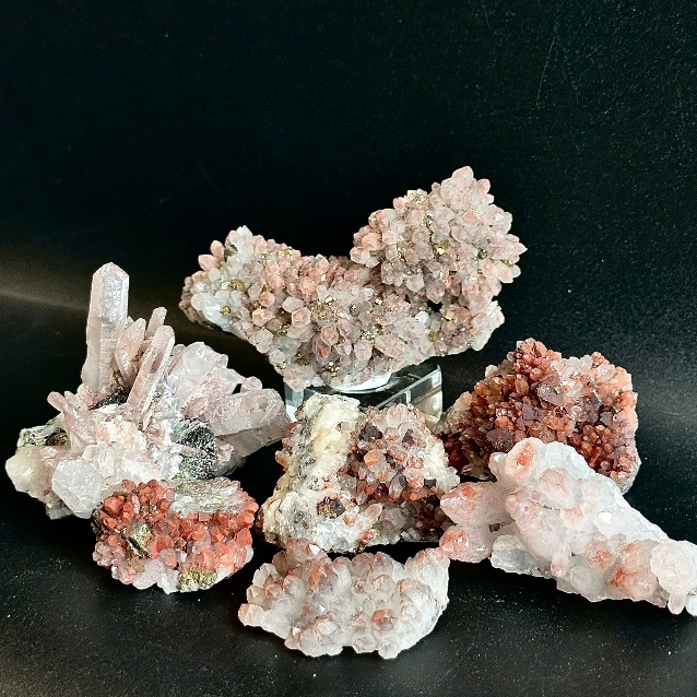 Pyrite Symbiotic Red Quartz Coarse Piece – หินธรรมชาติสีทองประกาย