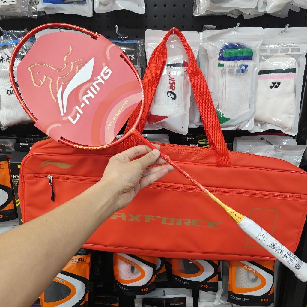 LINING AXFORCE CANNON PRO 2026 RED YELLOW 4U CKET พร้อมเคส (ของแท้)