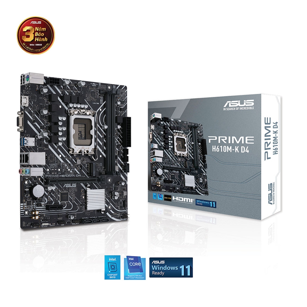 [WITH VAT] Asus Prime H610M-K DDR4 เมนบอร์ด - สินค้าของแท้