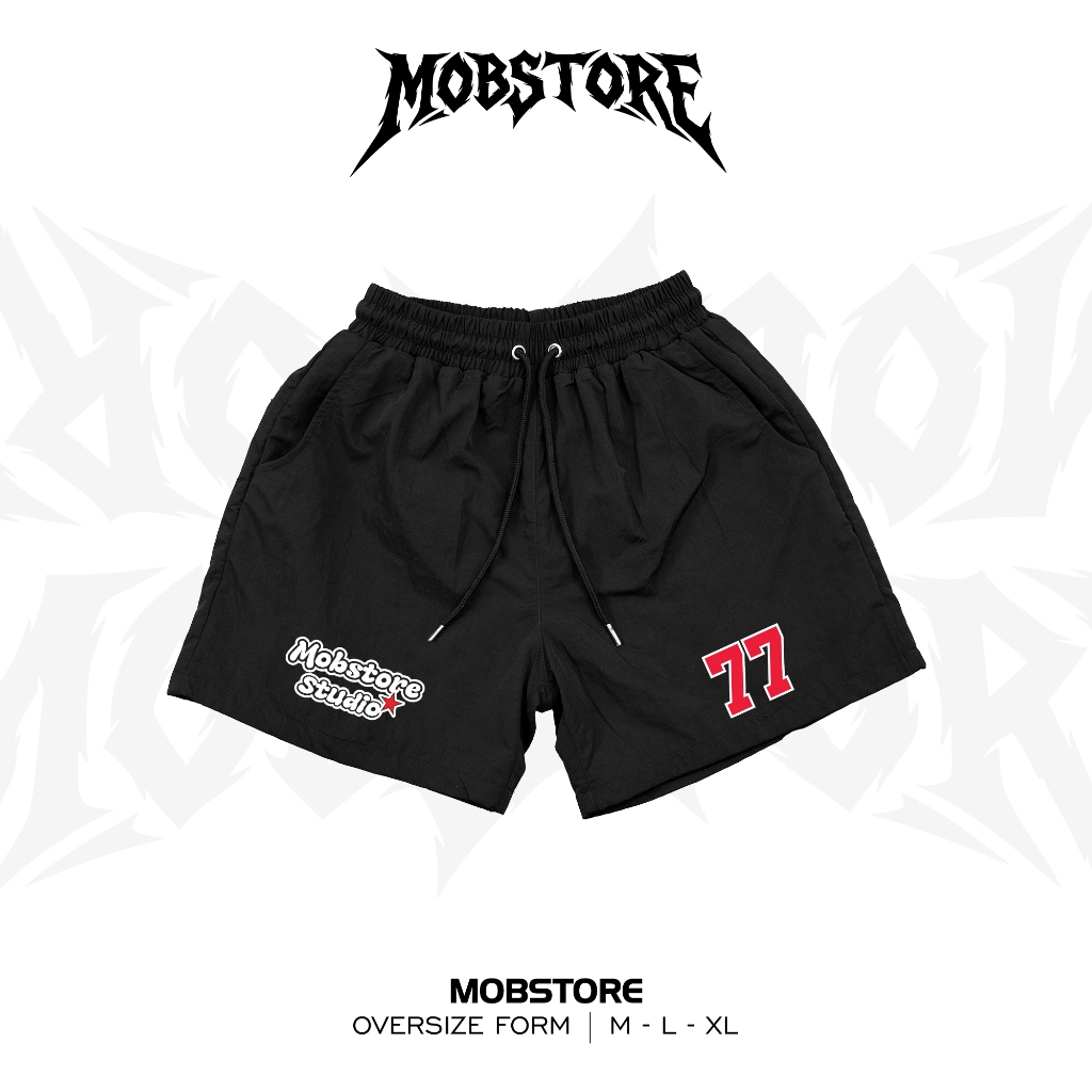 MOBISTORE STUDIO 77 กางเกงขาสั้นร่มตาข่าย 2 ชั้น Unisex - MOBI STORE