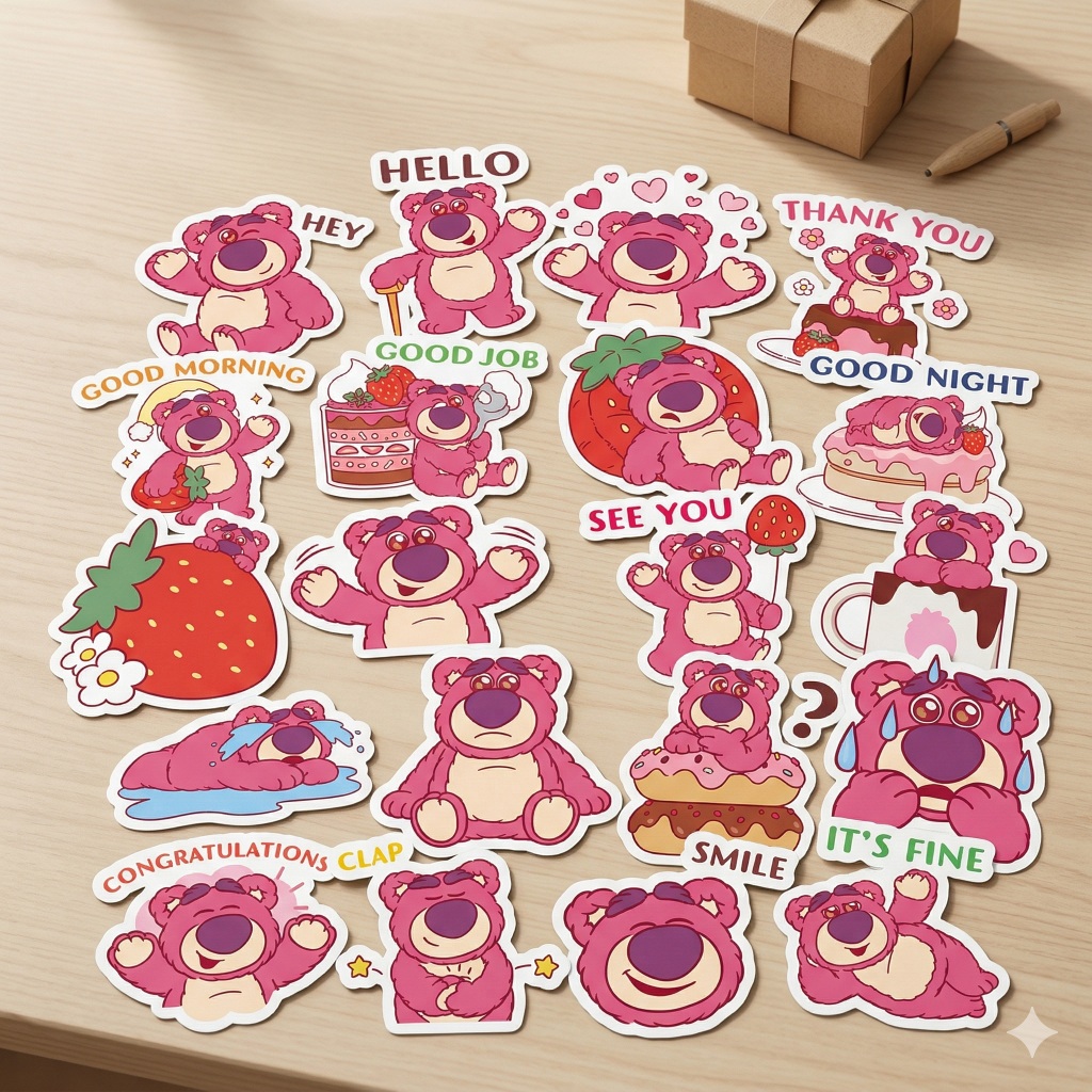 ชุดสติ๊กเกอร์ 40 ชิ้นLotso (Strawberry Sweets) WATERPROOF TooYoo ST0065