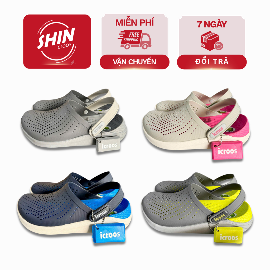 Icroos Literide Sandals Basic รองเท้าแตะขนมปัง Unisex รองเท้าแตะ Literide กันลื่นระบายอากาศ [SEX LIT