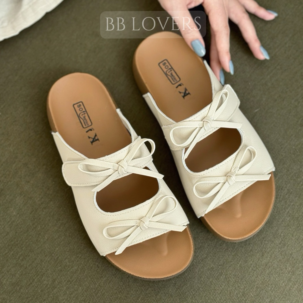 รองเท้าแตะ BB LOVERS พร้อมโบว์ 2 ชิ้น 301