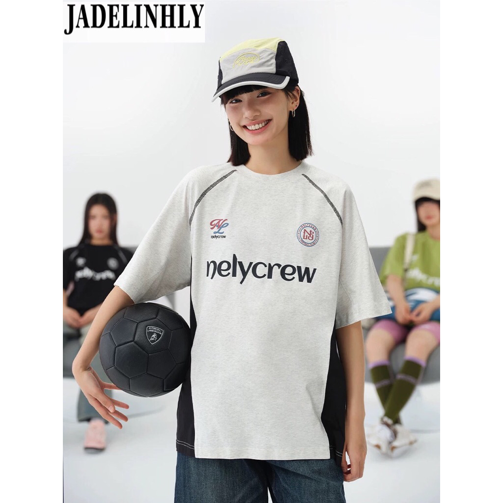 เสื้อยืด Nelly nely nelycrew สะโพกเอียง