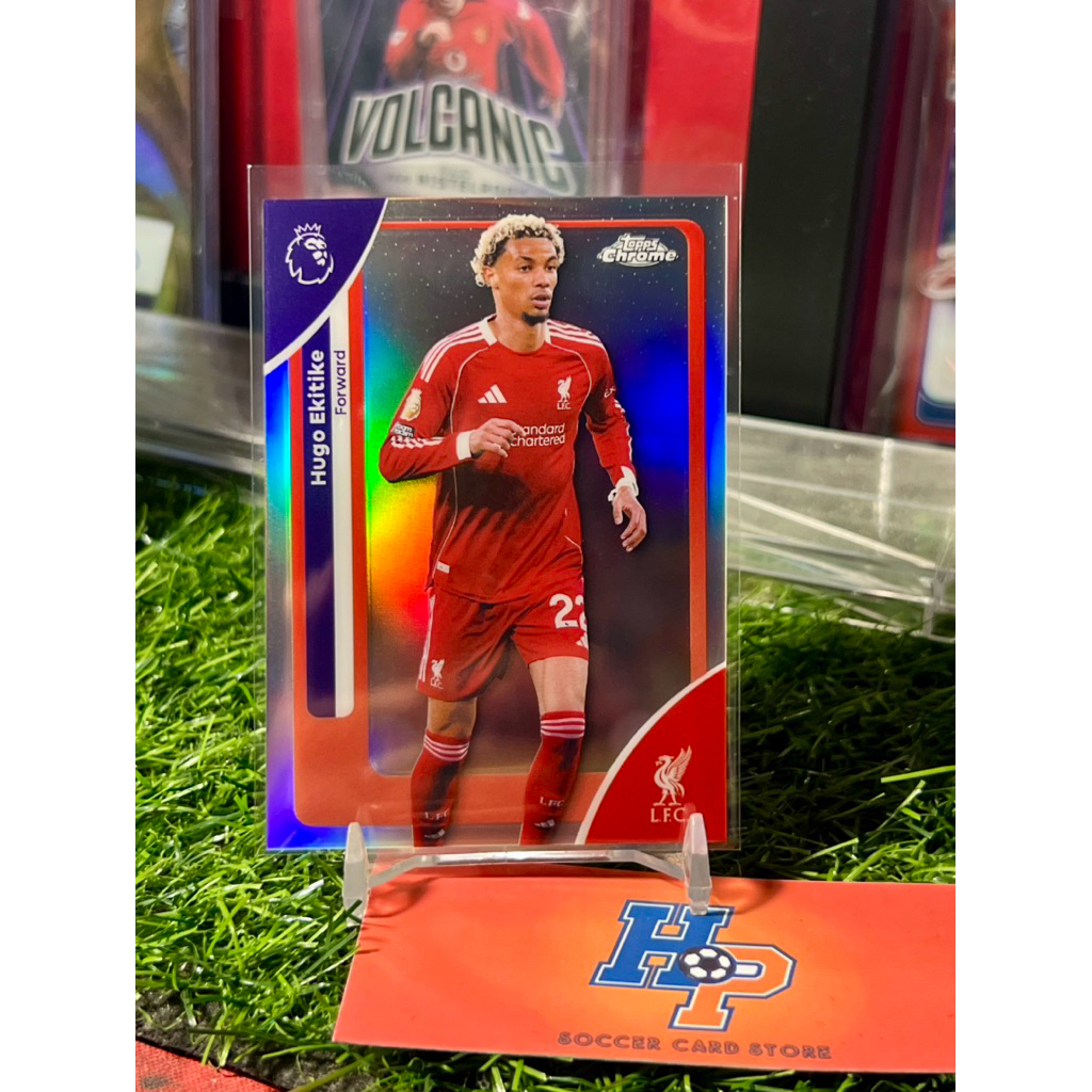 การ์ดฟุตบอล Hugo Ekitike Refractor Topps Chrome EPL 2025/26