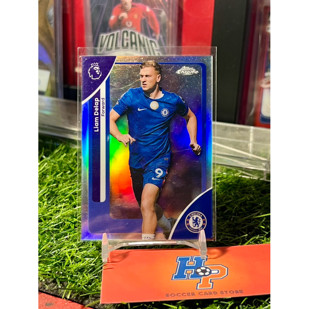 การ์ดฟุตบอล Liam Delap Refractor Topps Chrome EPL 2025/26
