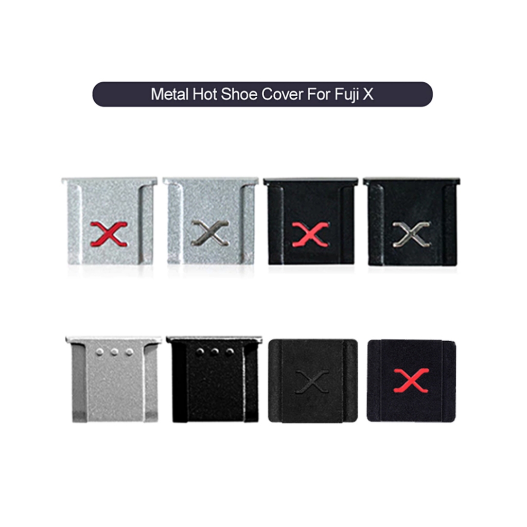 X-Engraved Metal Hotshoe Cover เข้ากันได้กับ Fujifilm X100VI X-T5 X-T4 X-E4 - การป้องกันเท้าแฟลช