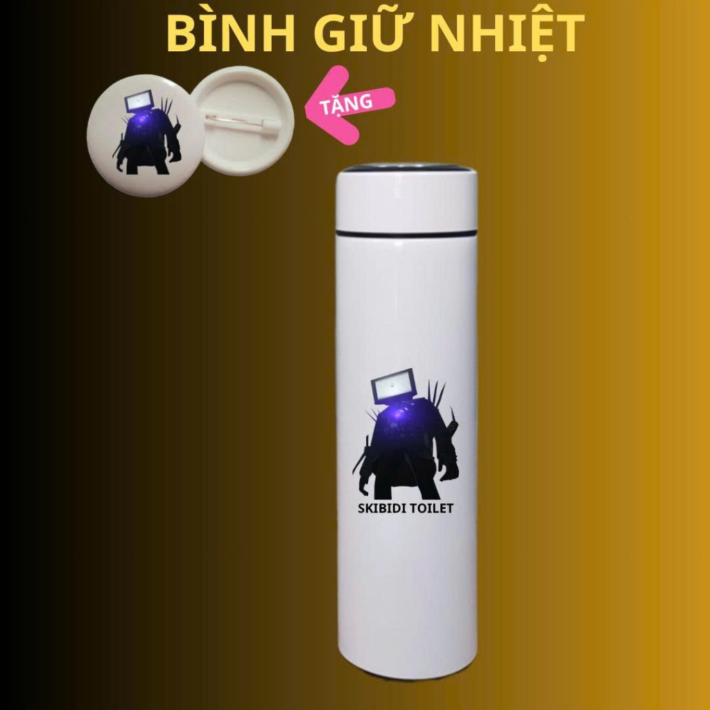 กระติกน้ําเก็บความร้อนพิมพ์ลาย Titan TV Man, Titan Cameraman, Titan Speakerman, Titan Woman game ski