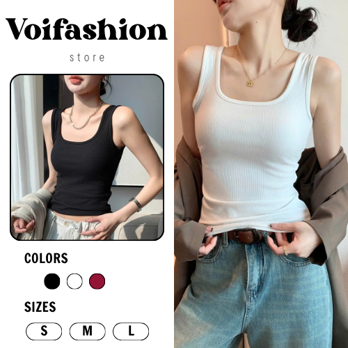 เสื้อกล้ามคอเหลี่ยมเข้ารูป Stendy เสื้อกล้าม 2 สายยืดใส่สบาย -T11
