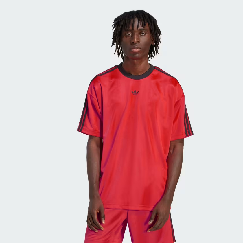 เสื้อ Adidas Jacquard Adicolor - สีแดง - JW5881