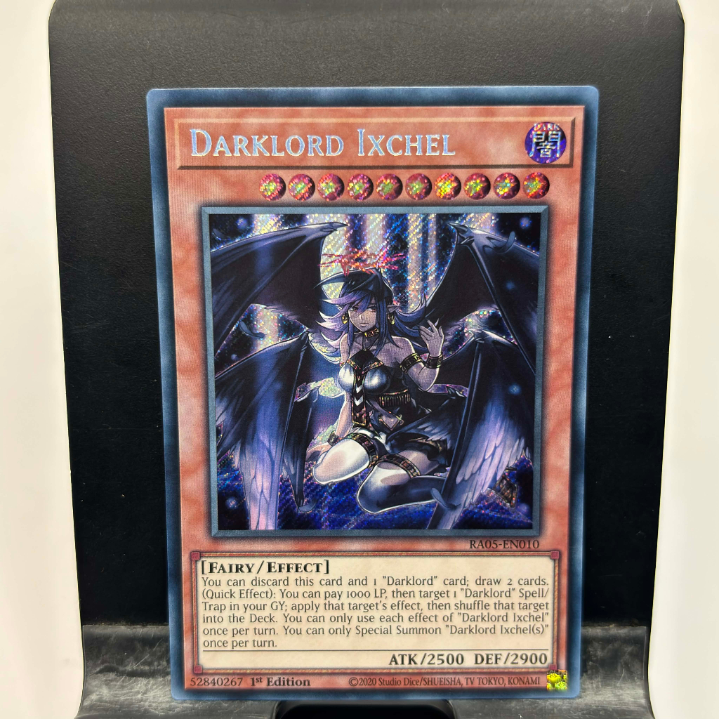 [ การ์ด Yugioh ของแท้ ] Darklord Ixchel - RA05-EN010 - Super/Ultra/Secret