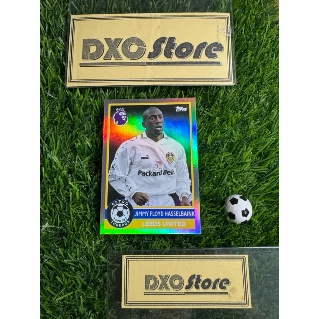 [ ของแท้ ] - RETRO THREADS 1998/99 - TOPPS PREMIER LEAGUE 2026 - JIMMY FLOYD HASSELABINK (LEEDS UNIT