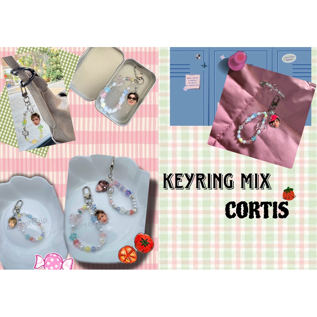 พวงกุญแจ Mix CORTIS - สายกระเป๋า สายคล้องโทรศัพท์ พวงกุญแจรวมกับลูกปัด CORTIS- curtoh_jip