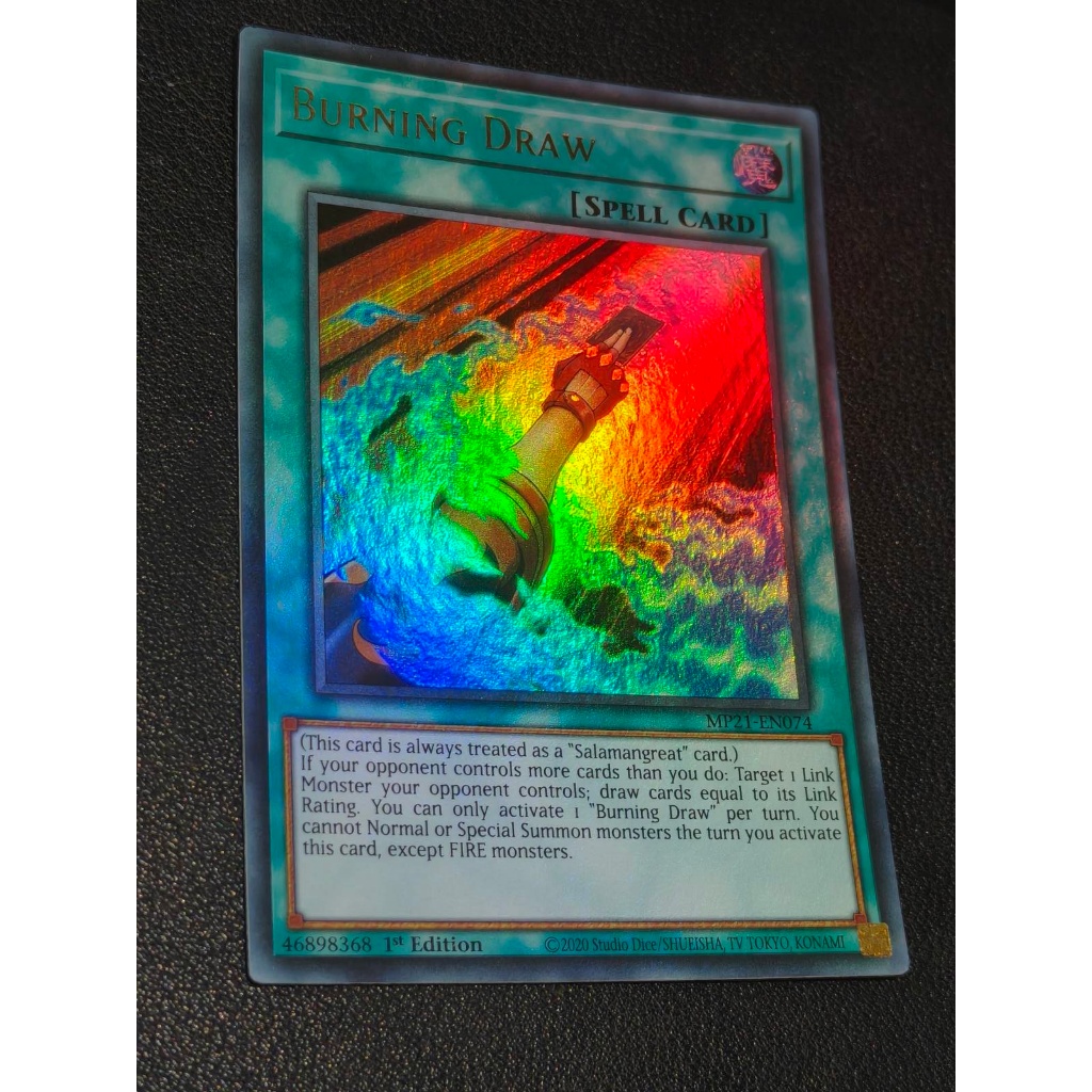 Burning Draw (MP21-EN074) - 2021 Tin of Ancient Battles Ultra Rare 1st Edition (yk)