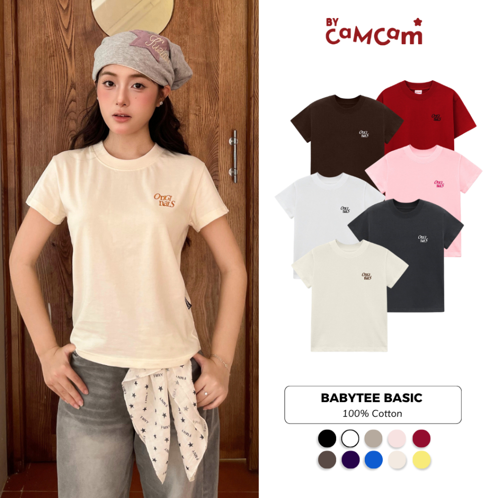 Baby Tee Bycamcam Basic BLACK/WHITE/GREY HOT TREND AMD015