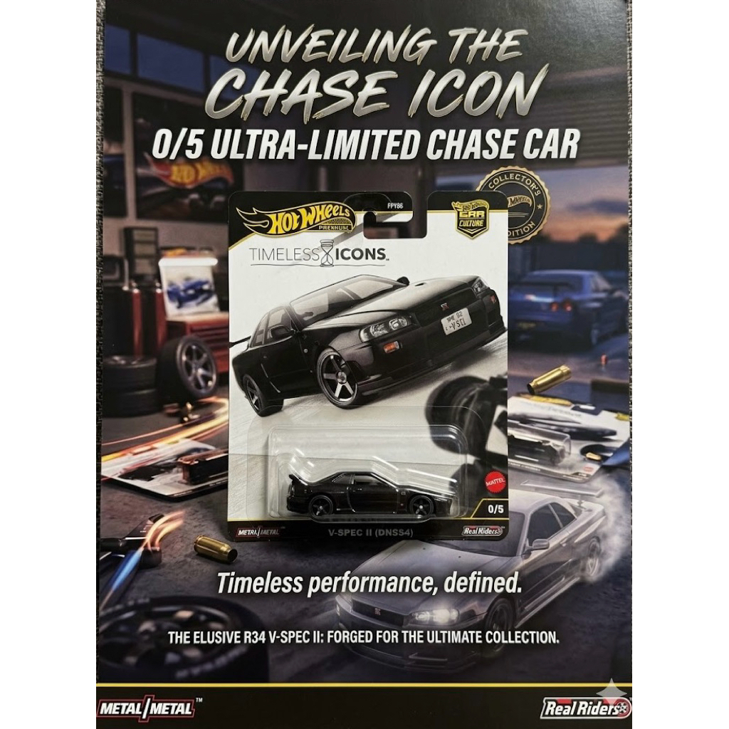 ล้อร้อน Nissan Skyline GT-R V-SPEC II (BNR 34) - CHASE
