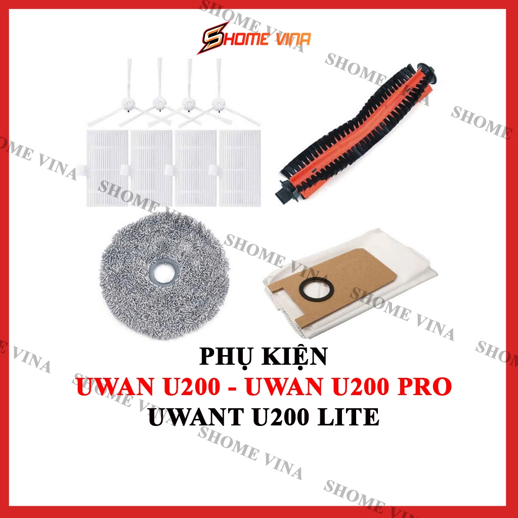 เครื่องดูดฝุ่นหุ่นยนต์ Uwant U200, Uwant U200 Lite, Uwan U200 Pro. อุปกรณ์เสริมสําหรับเปลี่ยนแปรงและ