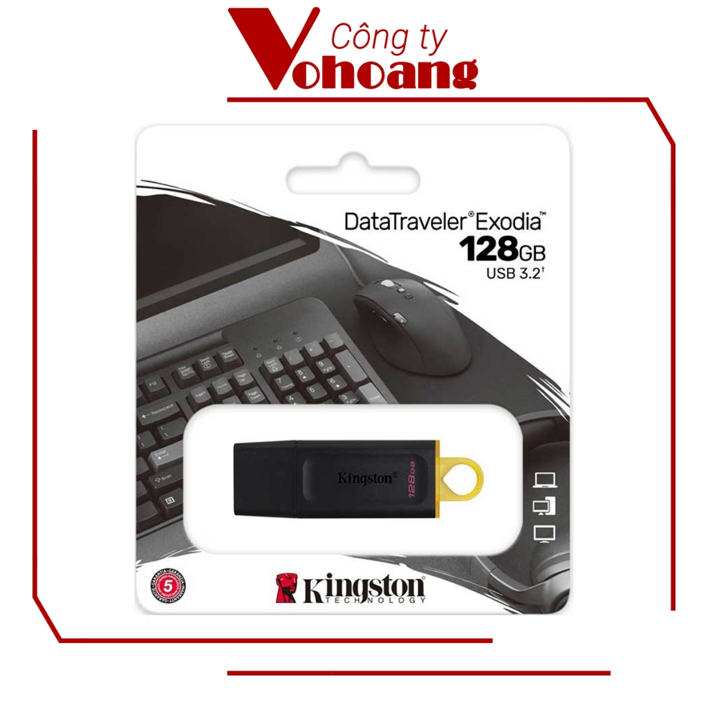 USB 128GB มาตรฐาน 3.2 Kingston DataTraveler Exodia - DTX / 128GB