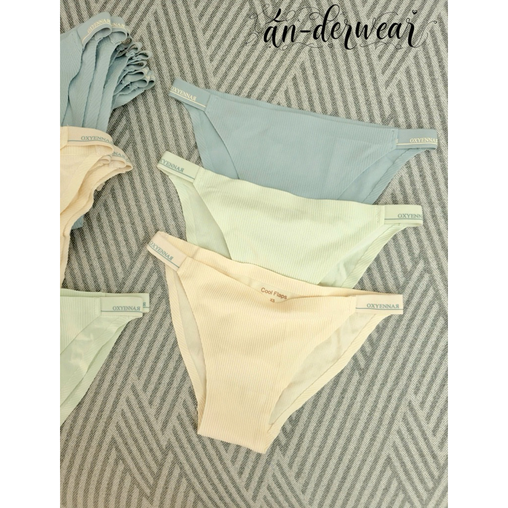 (COMBO 3) NEAT BIKINI SHAPE RIBBED UNDERWEAR - SOFT, COOL ALL DAY