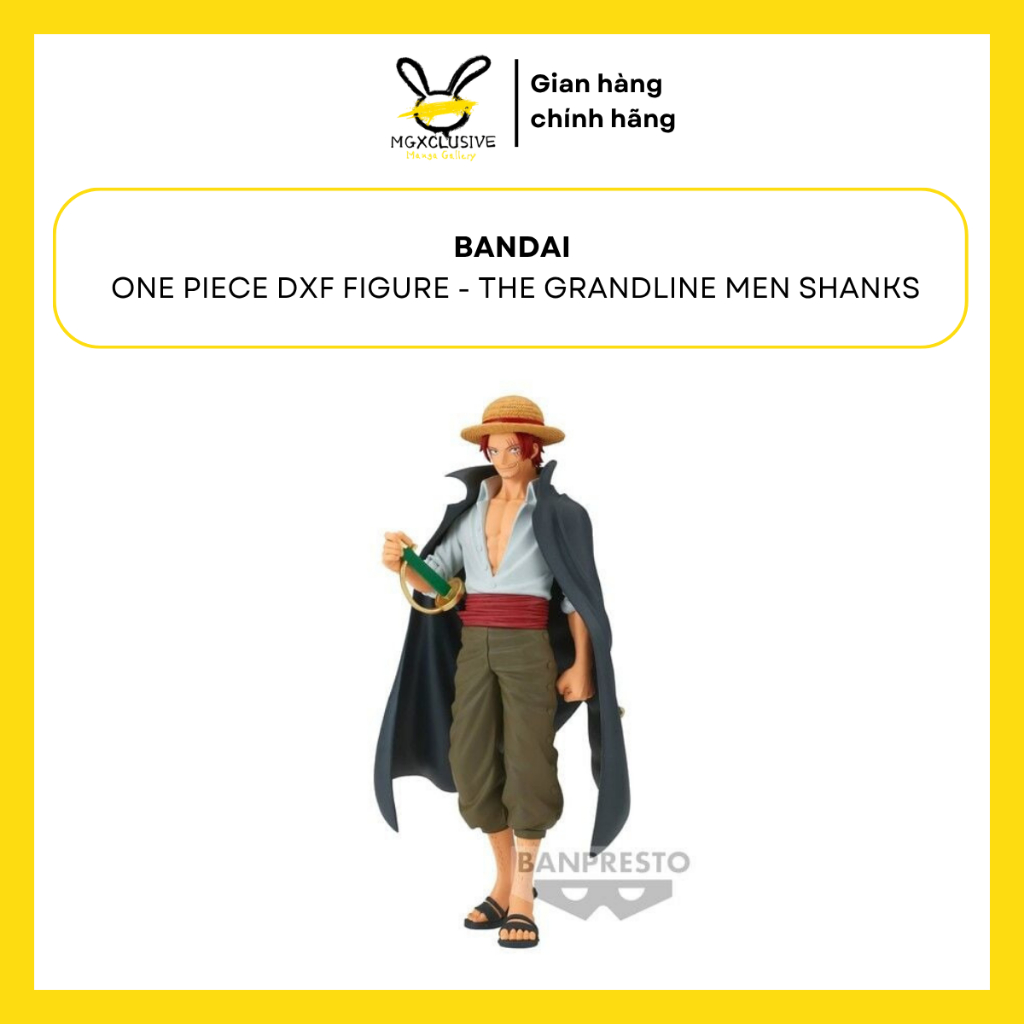 ของแท้ Bandai The Grandline Men Figure - One Piece Dxf Shanks