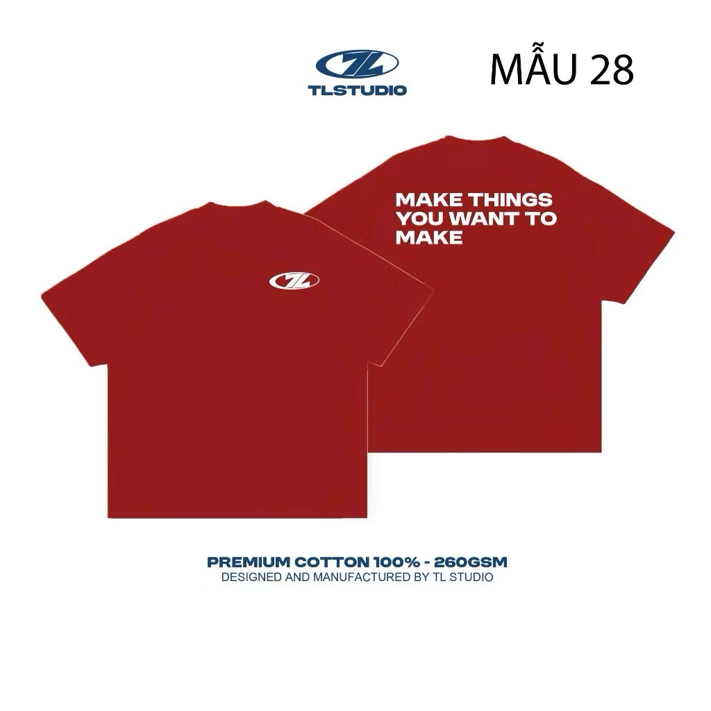 เสื้อยืดโอเวอร์ไซส์ - คอตตอน 100% - น้ําหนัก 260gsm