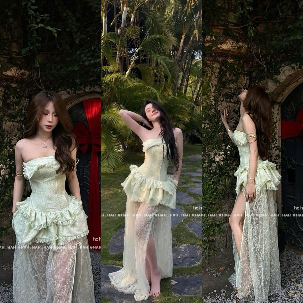 Hc h29 สายลูกไม้ฉัตรสวยสุดอลังการ Smgg