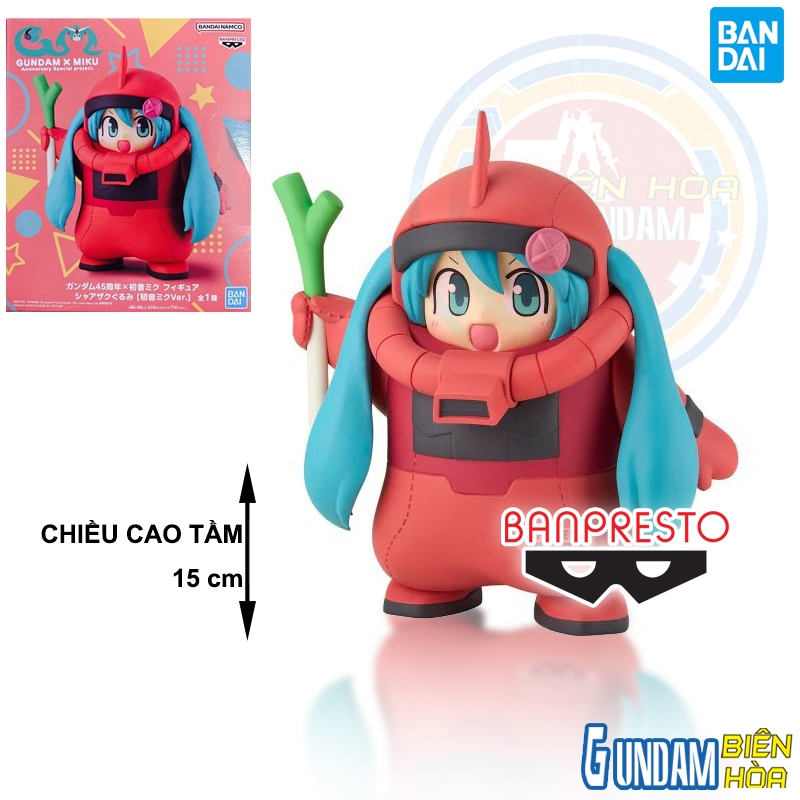 Banpresto GUNDAM Figure 45THHATSUNE MIKU Figure CHARS ZAKU COSTUME [HATSUNE MIKU VER.]