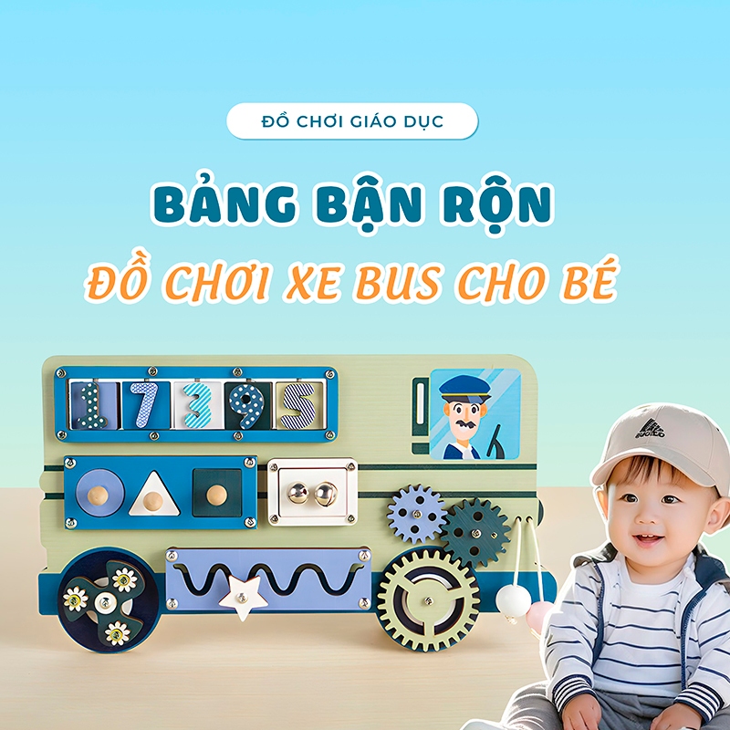 Busy Board for Children Busy Board Montessori Toys for Boys สําหรับเด็กพัฒนาทักษะทางปัญญา - ILUMIA T